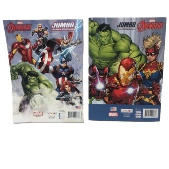 Avengers Jumbo Coloring & Activity Book New Set Of 2 - Picture 2 of 2